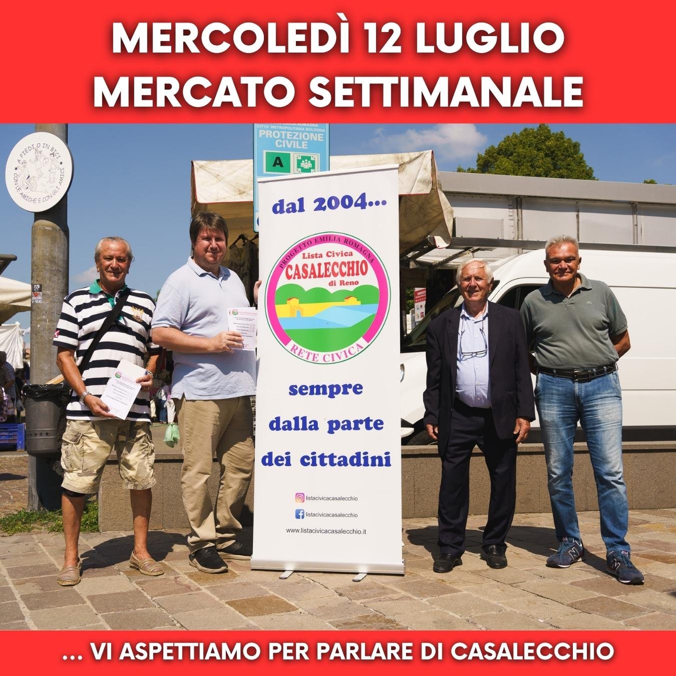 Al momento stai visualizzando Mercoledì 12 luglio 2023, tutta la mattina sul territorio