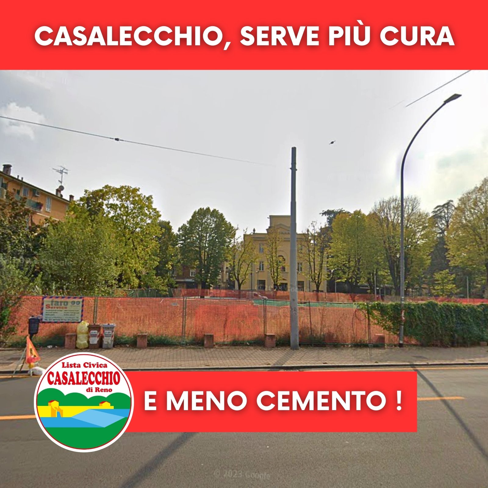 Al momento stai visualizzando Casalecchio Serve più cura e… meno cemento