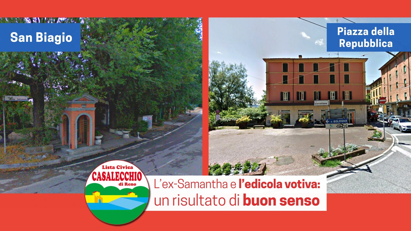 Al momento stai visualizzando L’ex-Samantha e l’edicola votiva: un risultato di buon senso