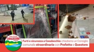 Scopri di più sull'articolo Furti e sicurezza a Casalecchio: si convochi un Consiglio comunale straordinario con Questore e Prefetto