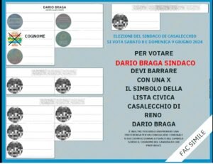 Scopri di più sull'articolo Votate Dario Braga e mettete una X su Lista Civica Casalecchio di Reno!!