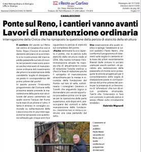 Scopri di più sull'articolo Ponte sul Reno, i cantieri vanno avanti. Lavori di manutenzione ordinaria
