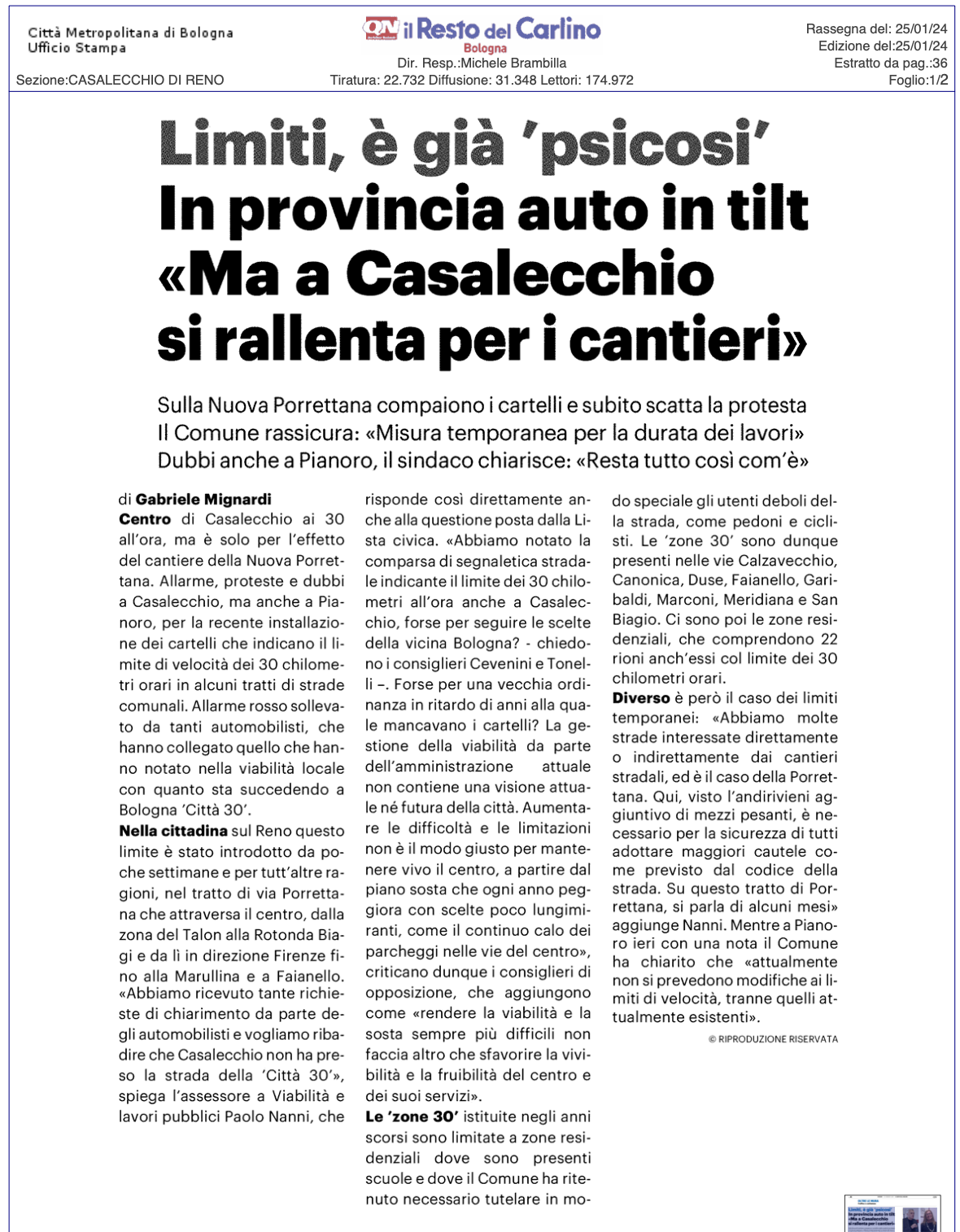 Al momento stai visualizzando Traffico e limiti, è già ‘psicosi’. In provincia auto in tilt: “Ma a Casalecchio si rallenta per i cantieri”
